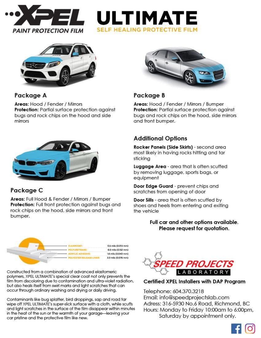 Xpel Ultimate Paint Protection Film Speed Projects Lab