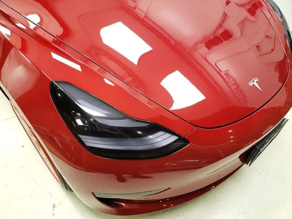 20181119_151319 Headlight paint protection film installed on Tesla Model S, 3, X, Y at Speed Projects Laboratory In Richmond.