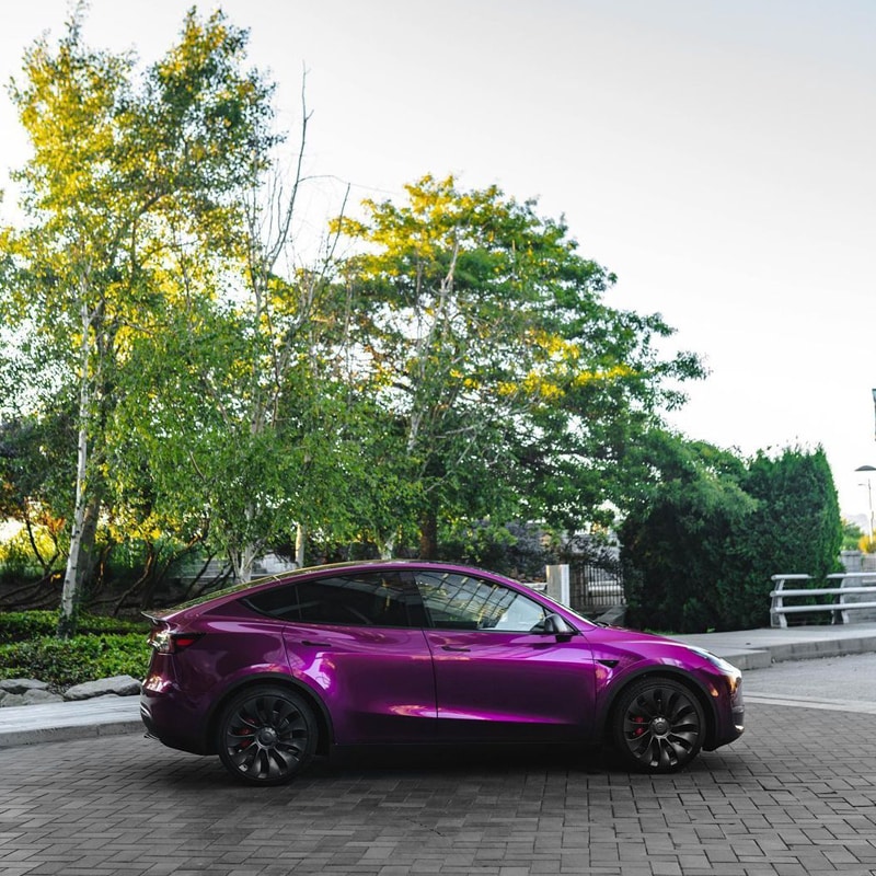 Tesla Y Performance - High Gloss Berry Pearl 6
