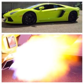 'The Flamethrower'. This Lamborghini Aventador was tuned for @lambo_greg , with the exhaust and tune this car can throw some serious flames. #lamborghini #aventador #canada #ecutuning #ecutuninggroup