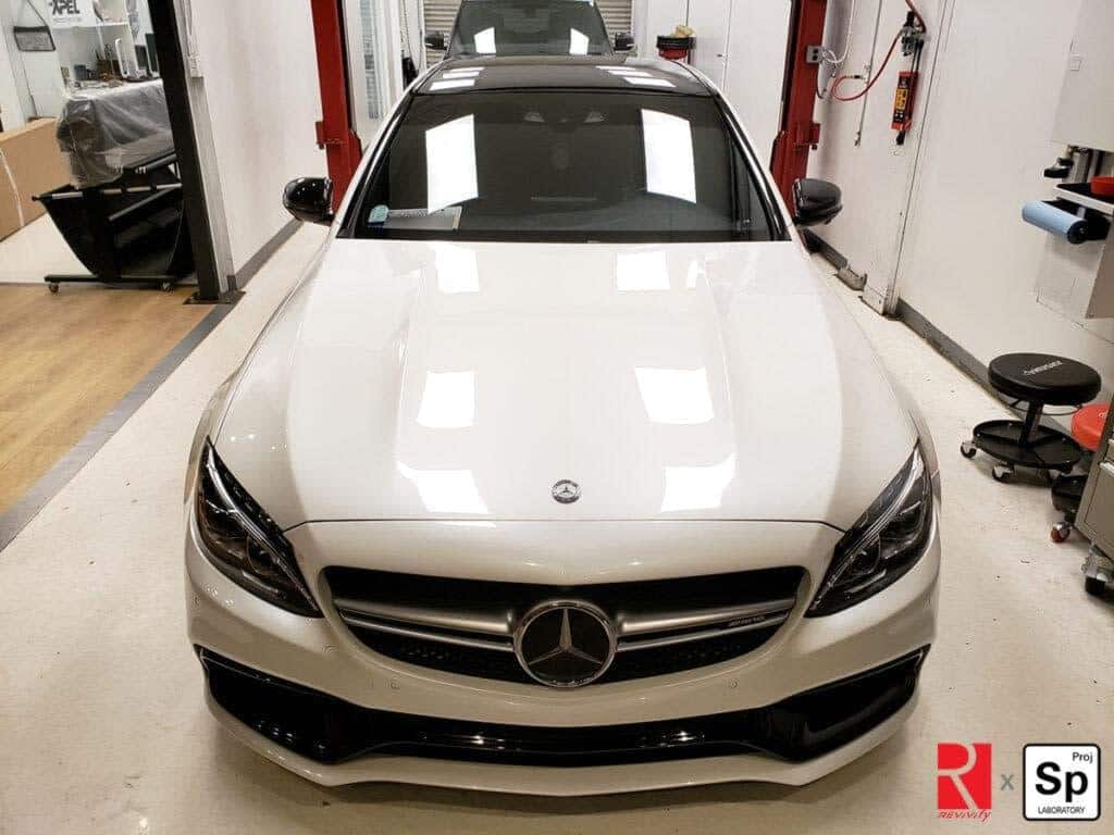 Mercedes C63s ceramic coated in Richmond with Revivify by Speed Project Laboratory