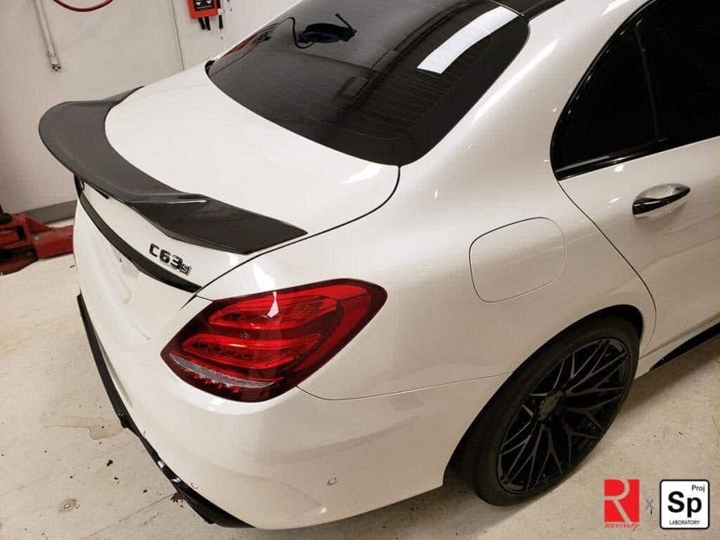 Mercedes C63s ceramic coated in Richmond with Revivify by Speed Project Laboratory