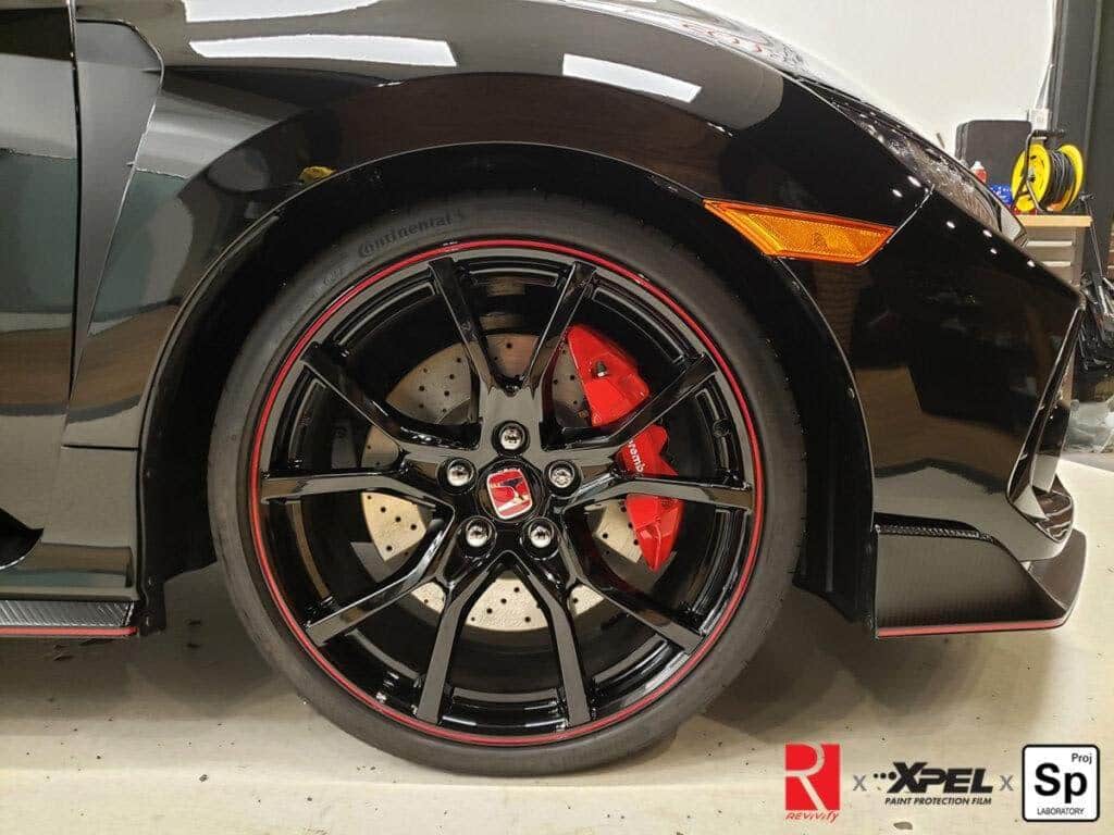 Honda Civic Type R wheels ceramic coated in Richmond with Revivify by Speed Project Laboratory