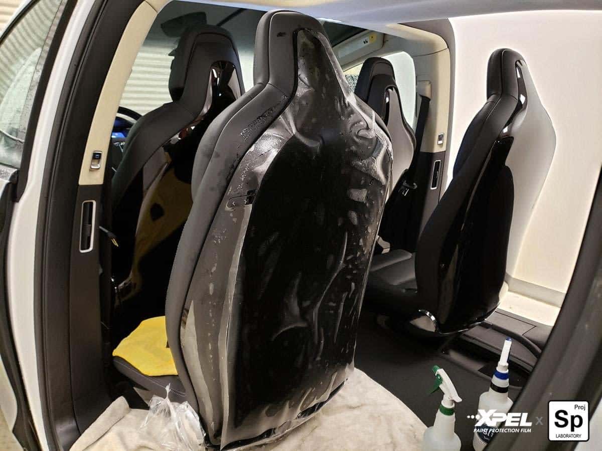 Tesla Model X XPEL Ultimate PLUS PPF Stealth Rear Seat Covers and