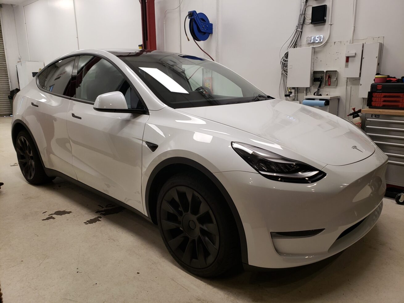 Tesla Model Y Full Front End, Headlights, Luggage, and Interior