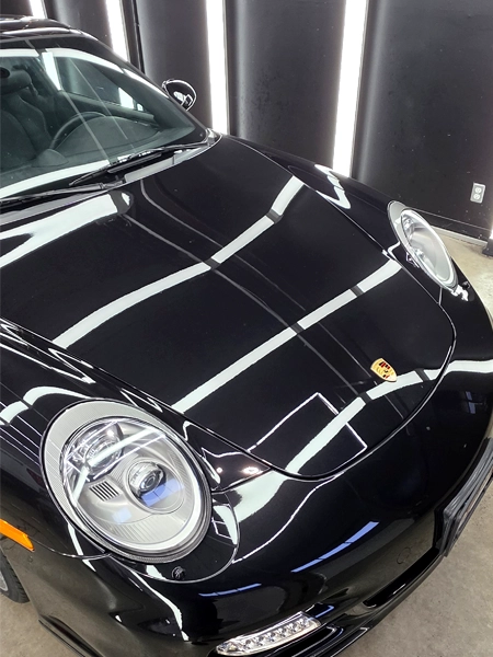 Porsche 911 Turbo S  after ppf installation, paint correction and ceramic coating
