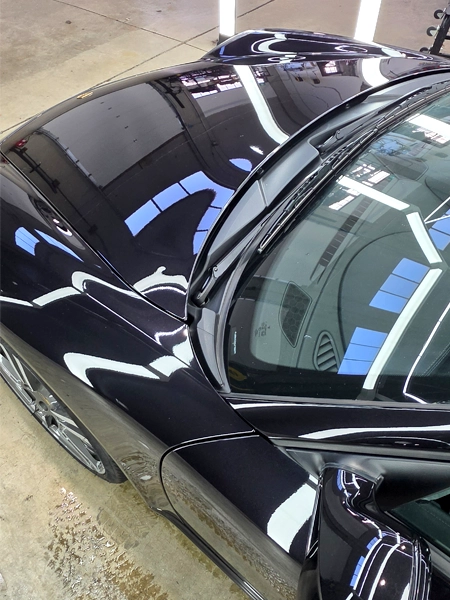 Porsche 911 Turbo S  after ppf installation, paint correction and ceramic coating
